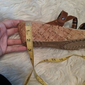 CROCS Shoes - Crocs cork wedge platform brown strappy sandals CROCS Shoes - Crocs cork wedge platform brown strappy sandals